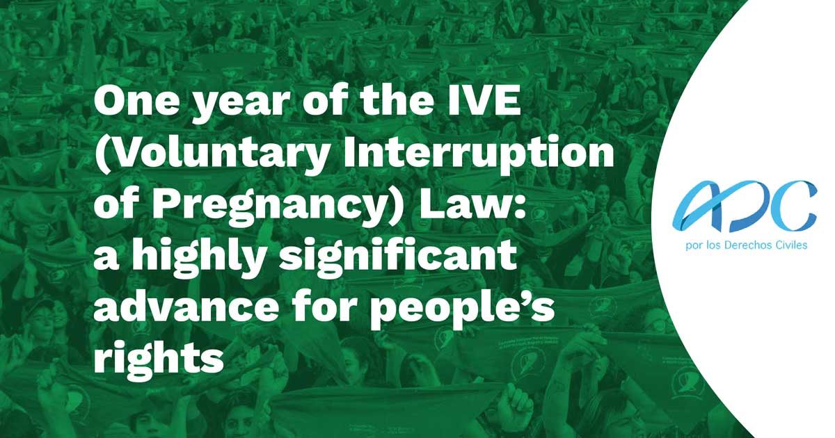 One year of the IVE (Voluntary Interruption of Pregnancy) Law a highly